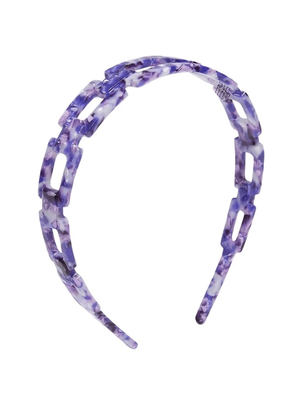 Draper James Blue, Brown Tortoise  Chain Link Headband.